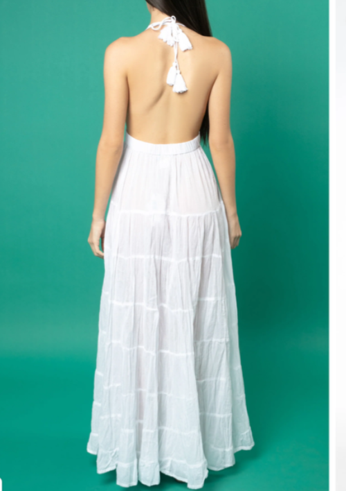 Antica Sartoria 2025 Gorgeous White Backless Long Dress NWT O/S