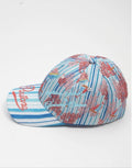 Antica Sartoria Positano Blue Stripes & Red Boats Cap Baseball Hat NWT