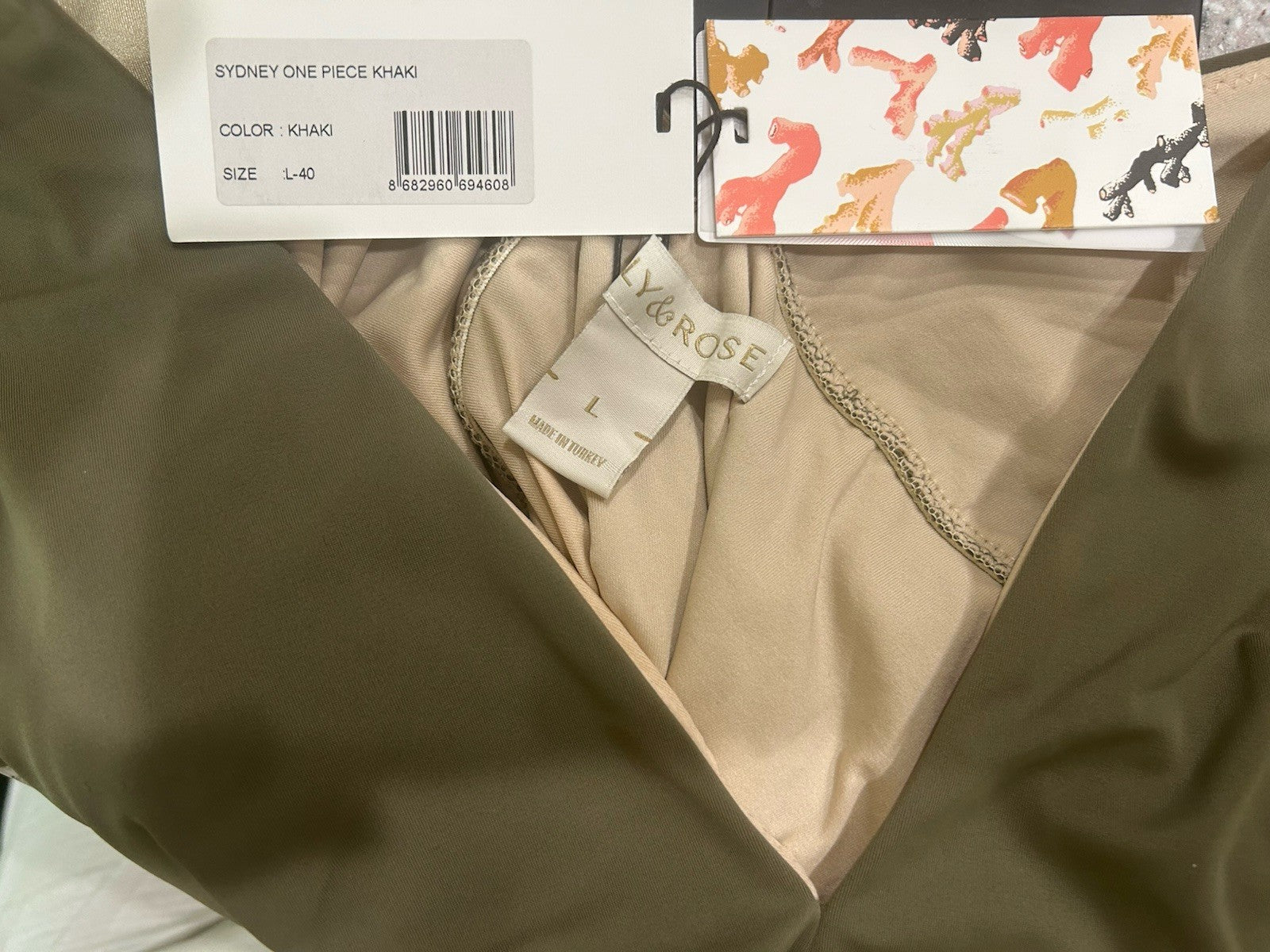 LILY & ROSE SYDNEY ONE PIECE KHAKI SIZE 40 L SOLD OUT