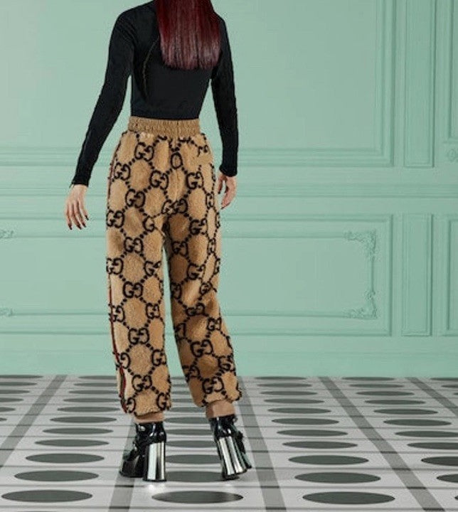 Gucci GG Jacquard Jogging Pants Size Large NWT Matching Jacket Available