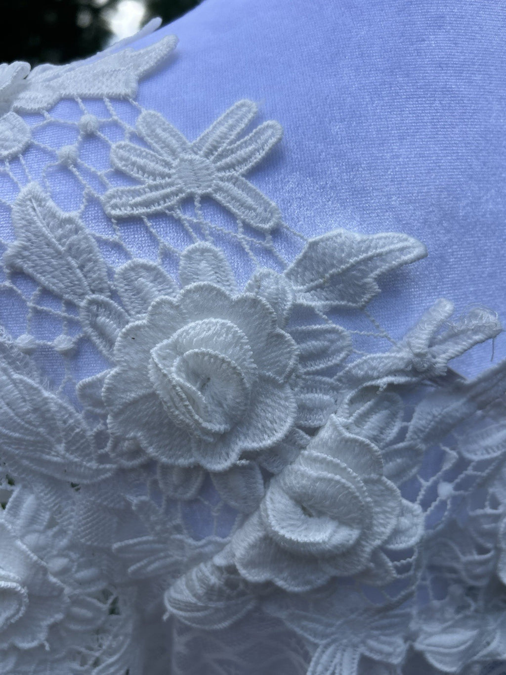 Antica Sartoria White Lace Embossed Flowers Dress BEAUTIFUL NWT O/S