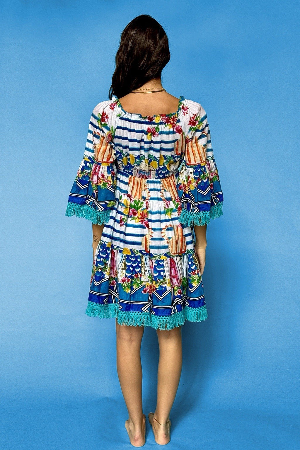 Antica Sartoria Doors To The Sea Off Shoulder Dress NWT O/S