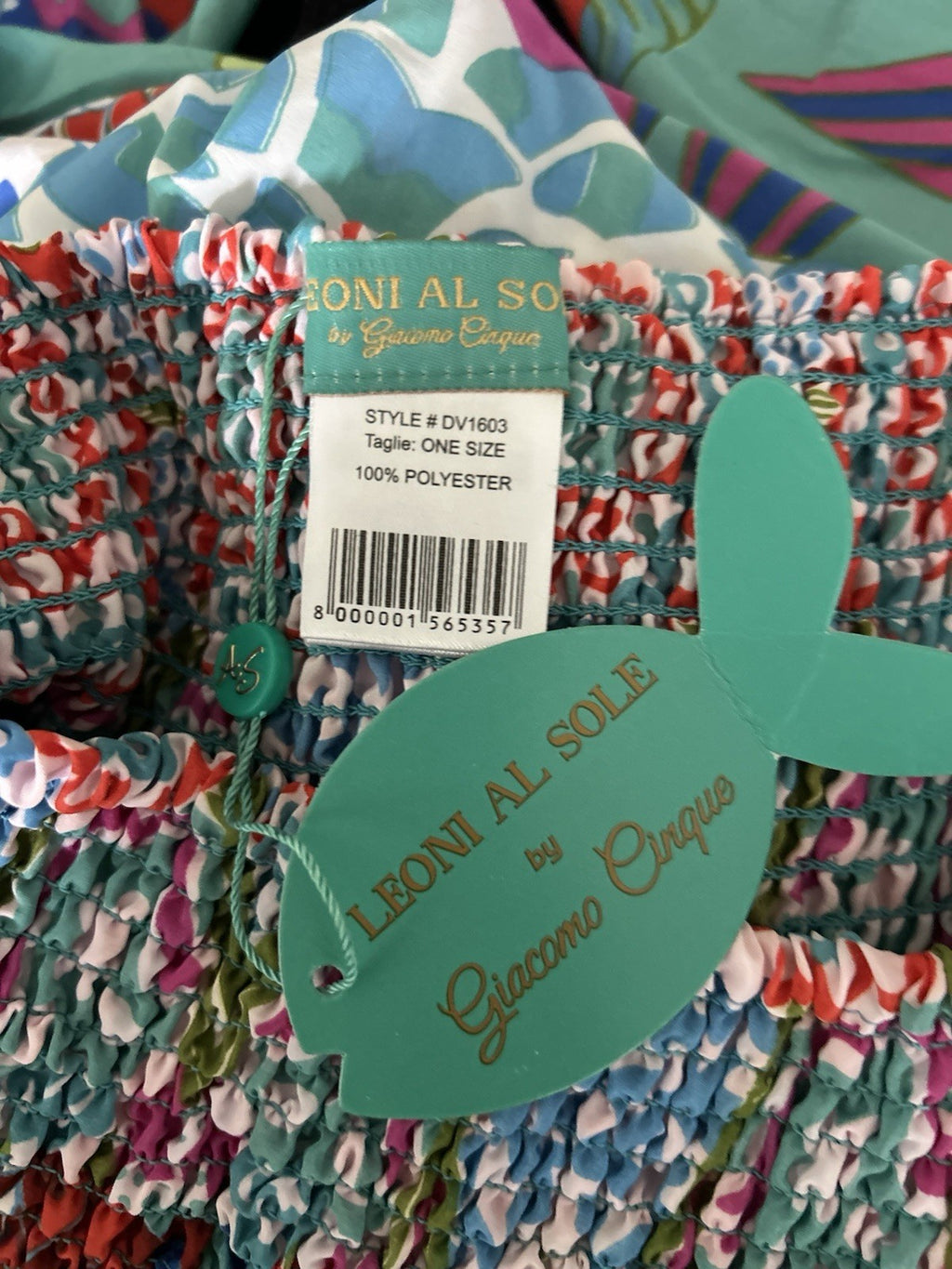 ANTICA SARTORIA 2024 AQUA FLOWERS PANTS SET O/S NWT BEAUTIFUL