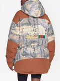 Auth Gucci The North Face Parka Puffer Forest Print Jacket Down Coat XS Unisex