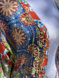 Antica Sartoria 2024 Colorful Beaded Kimono Cover Up NWT O/S