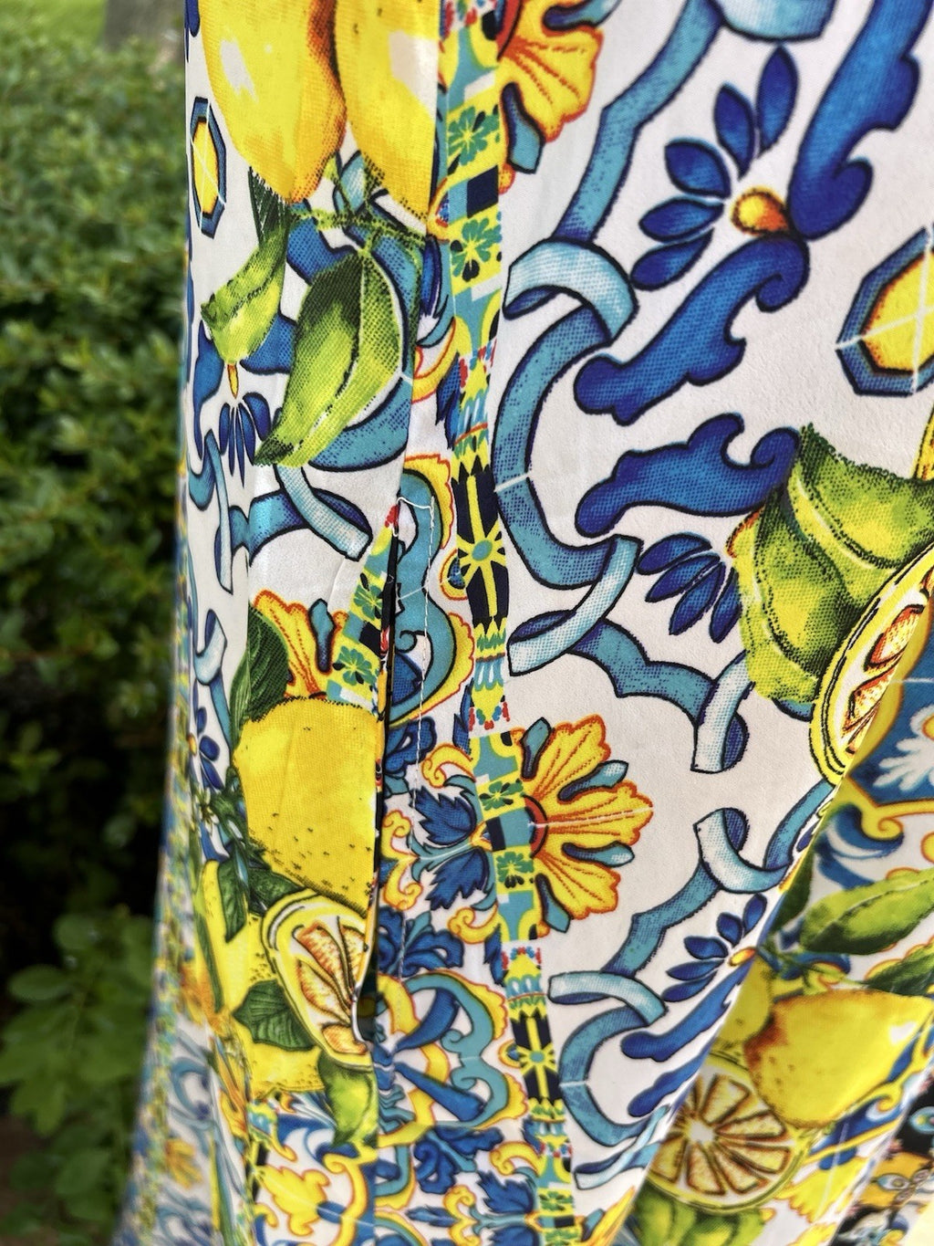 Antica Sartoria Lemon 🍋 Italian Print Kaftan Mumu Gorgeous L/XL