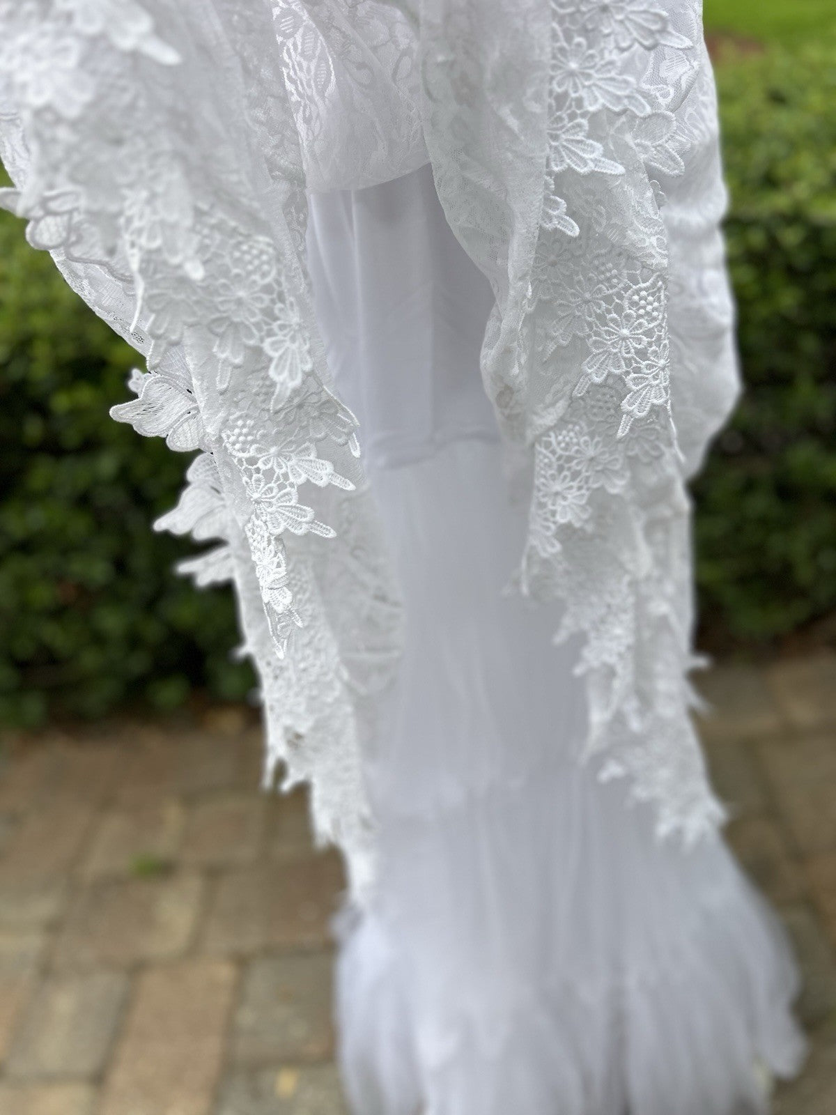 Antica Sartoria 2024 Beautiful White Lace Dress And Skirt NWT O/S