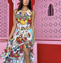 Antica Sartoria Scenes Of Napoli Dress Long Back Short Front NWT O/S GORGEOUS