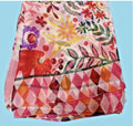 ANTICA SARTORIA 2025 FUN WHITE PINK FLOWERS POLY CHIFFON SCARF 40 X 70