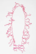 Antica Sartoria Long Pink Beaded Could Be Doubled 30”Long Necklace NWT