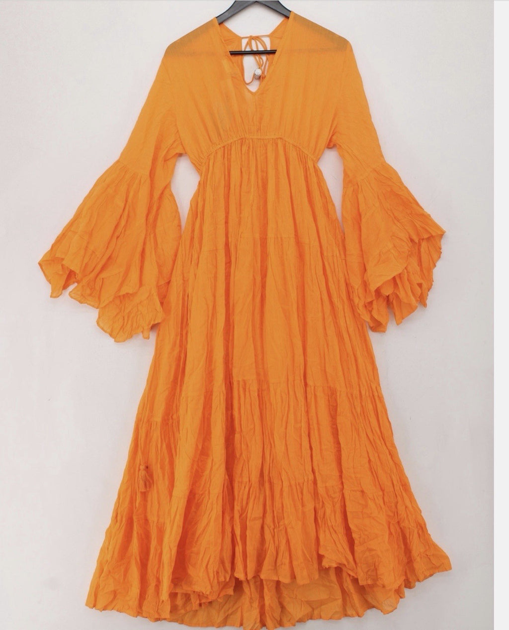 Antica Sartoria 2025 Long Cantaloupe Flare Dress NWT O/S