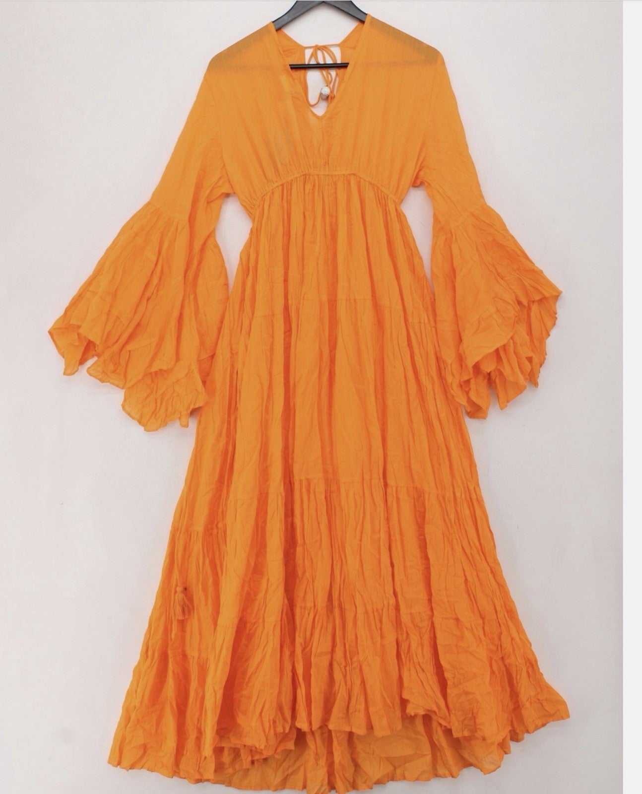 Antica Sartoria 2025 Long Cantaloupe Flare Dress NWT O/S