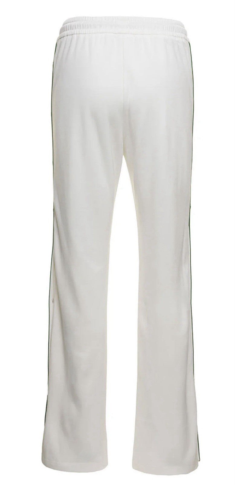 Gucci Web Striped Jersey Wide-Leg Pants White Interlocking GG NWT M