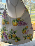 Antica Sartoria 2026 White Lemon Flowers 🌺 Hobo Bag  Beach Bag Zipper