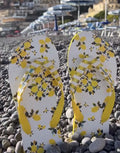 Antica Sartoria 2025 Flip Flops Size 38-39 NWT Green & Yellow Lemons 🍋