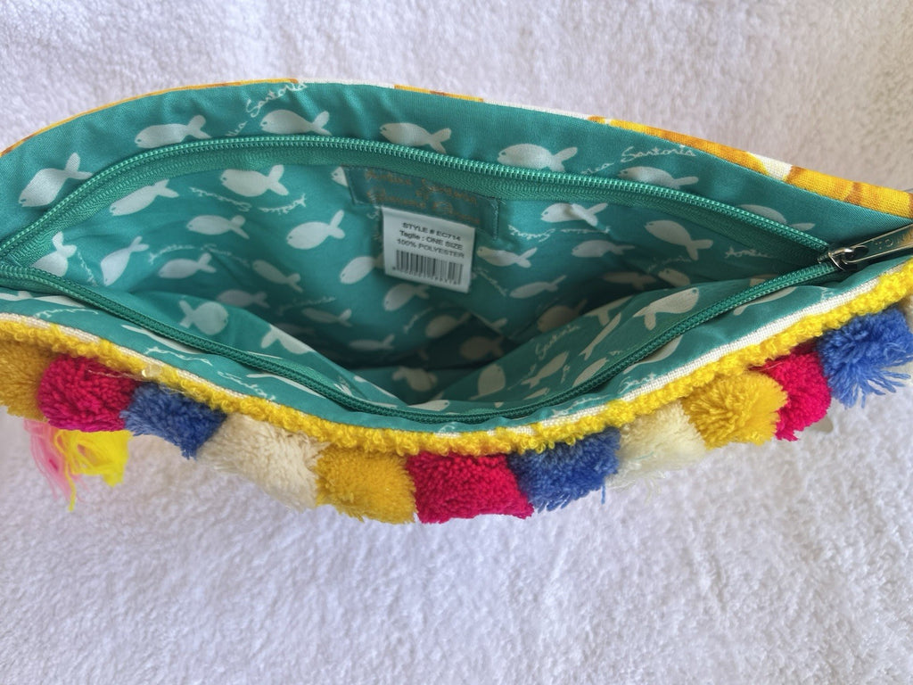 ANTICA SARTORIA 2025 EYE BAG CLUTCH YELLOW NWT PRETTY