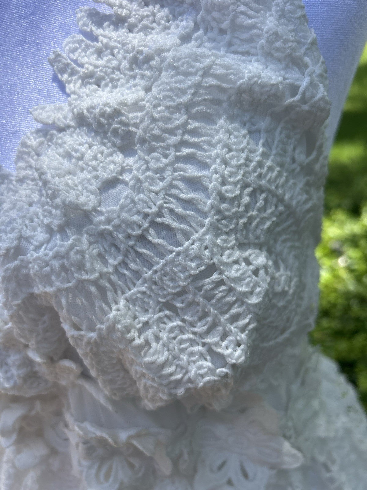 Antica Sartoria White Crochet Knitted Dress Stunning NWT O/S GORGEOUS
