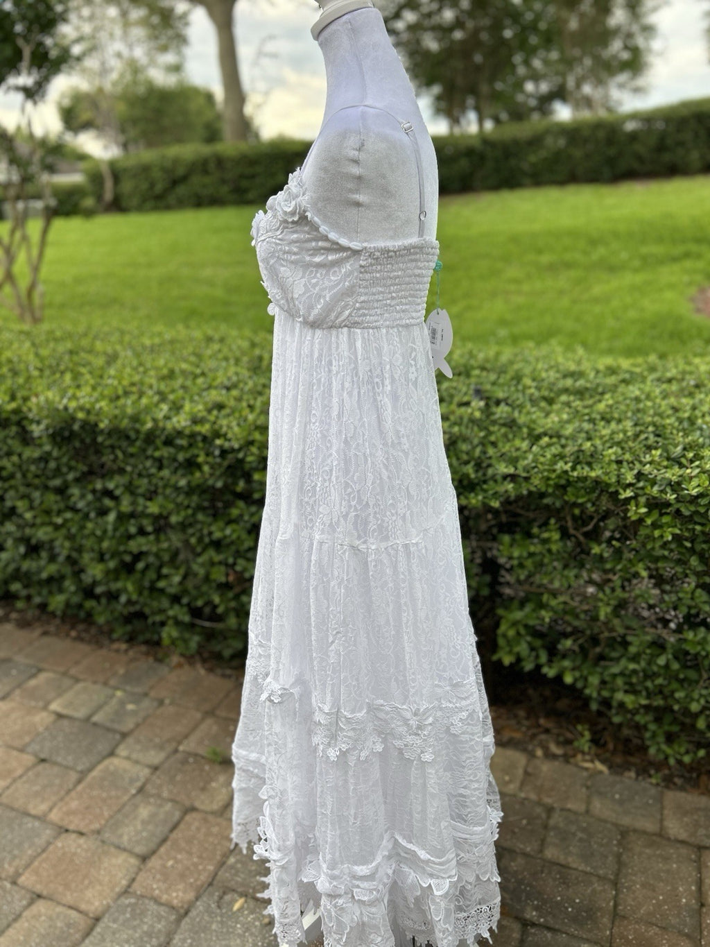 Antica Sartoria 2024 Beautiful White Lace Dress And Skirt NWT O/S