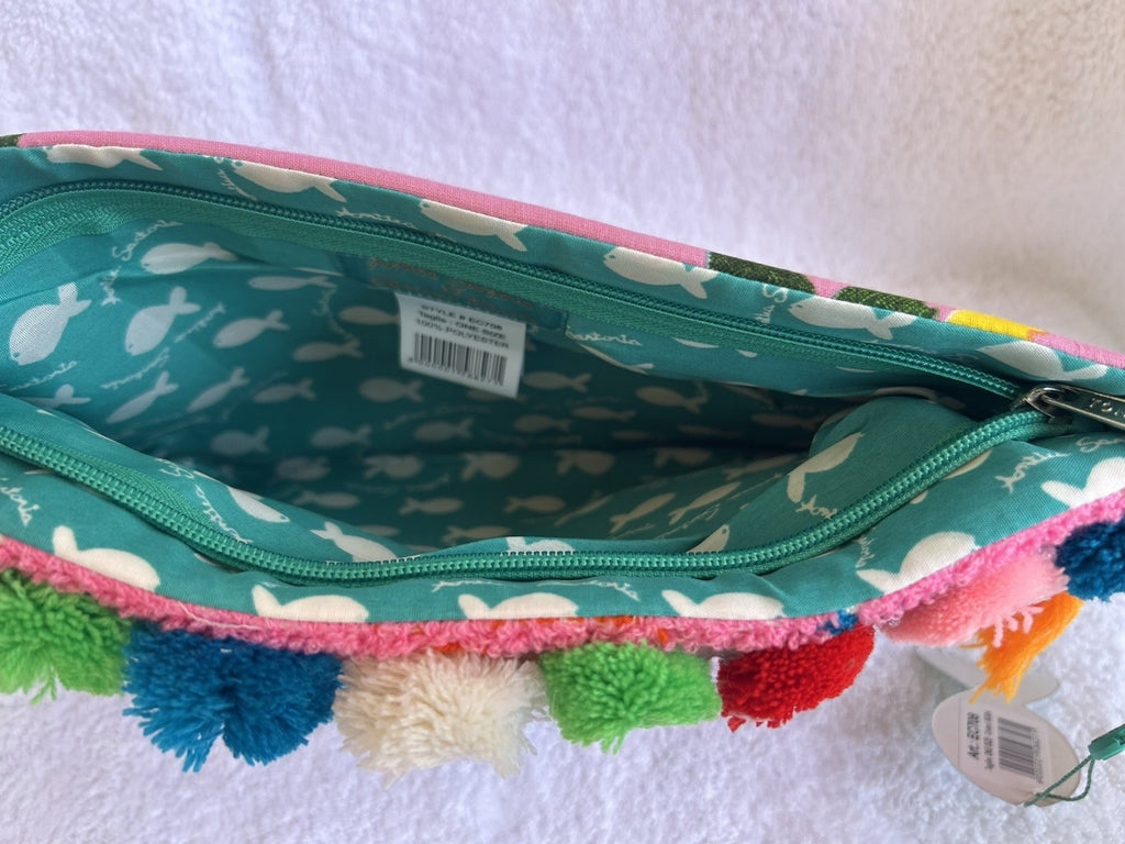 ANTICA SARTORIA 2025 EYE CLUTCH BAG  PINK HEARTS NWT