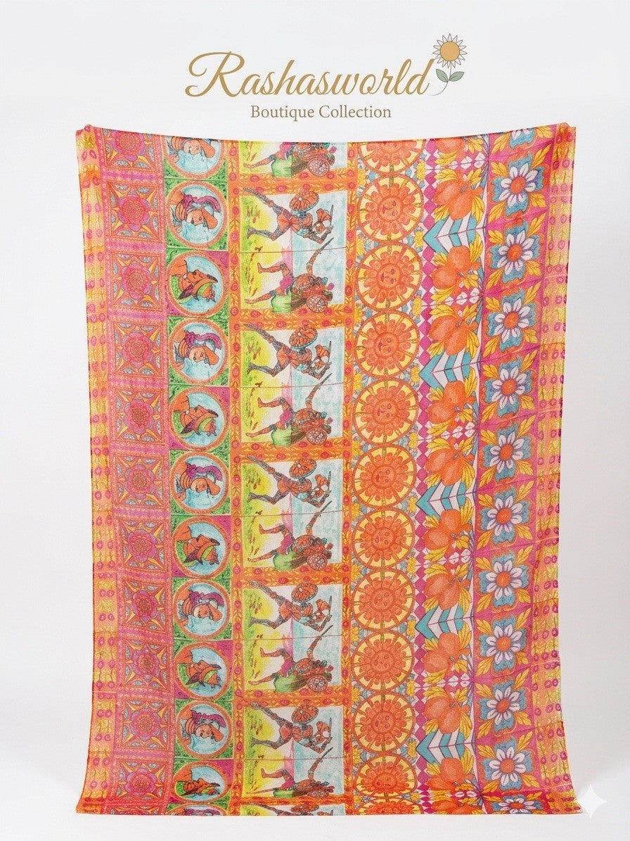 Antica Sartoria The Knights Are Back Scarf 40x70 NWT Cotton