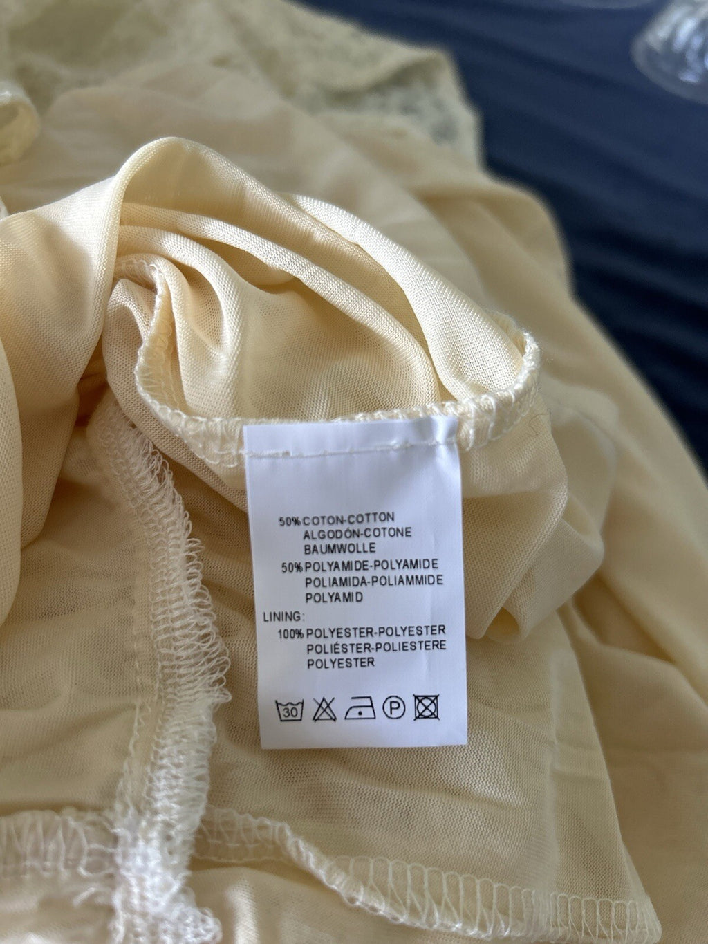 Made In Italy Like Antica Sartoria Gorgeous Nude Color Dress Embroidered Medium