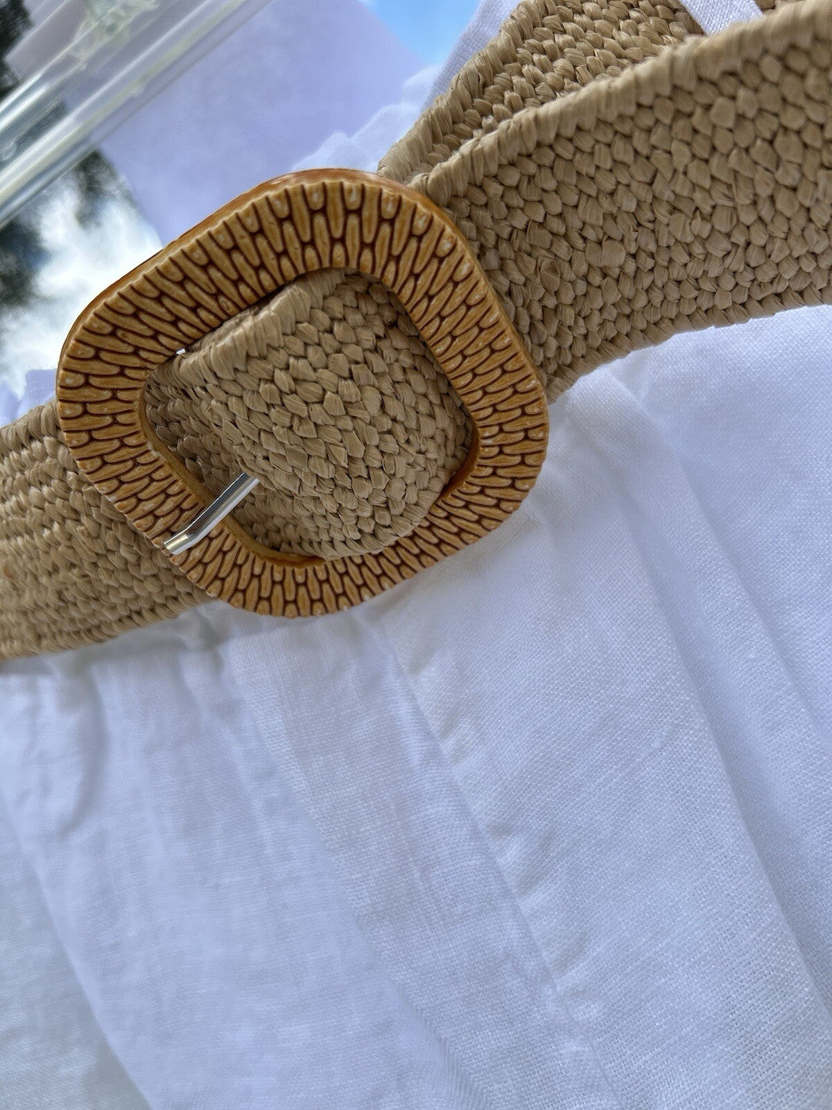 Made In Italy 100% Linen Short Long Shirt Tip Dye Button Down White Yellow 2 Pcs