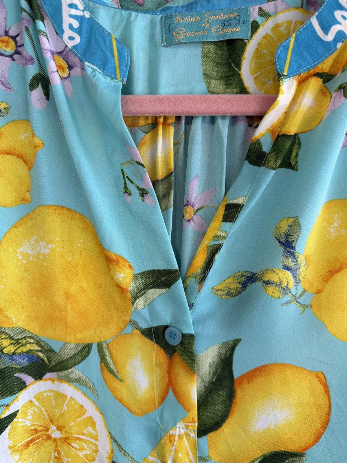 Antica Sartoria 2026 Aqua Lemon Long Kaftan Gorgeous S/M
