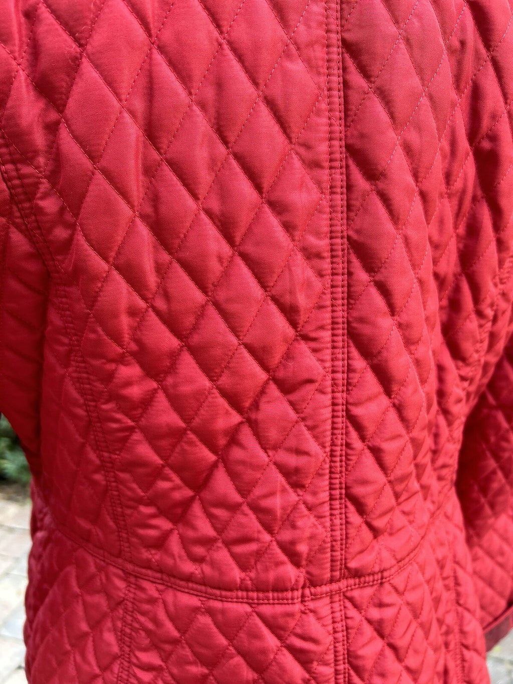 Women Burberry Checks Red Jacket Size 8 Zipper