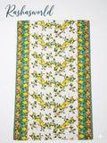 Antica Sartoria Gorgeous Lemon 🍋 Lemon & Green 40x70 Cotton Scarf NWT