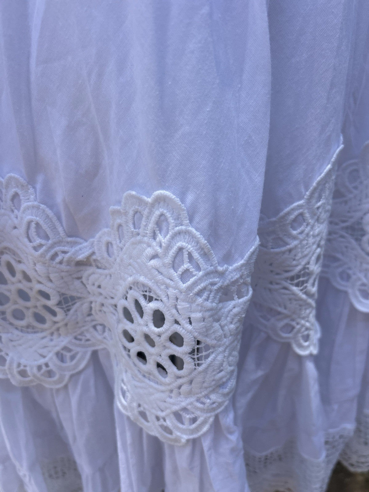 Antica Sartoria Short White Lace & Cotton Dress Gorgeous NWT O/S