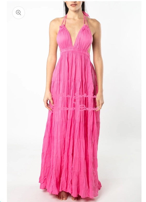 Antica Sartoria 2025 Gorgeous Pink Backless Long Dress NWT O/S