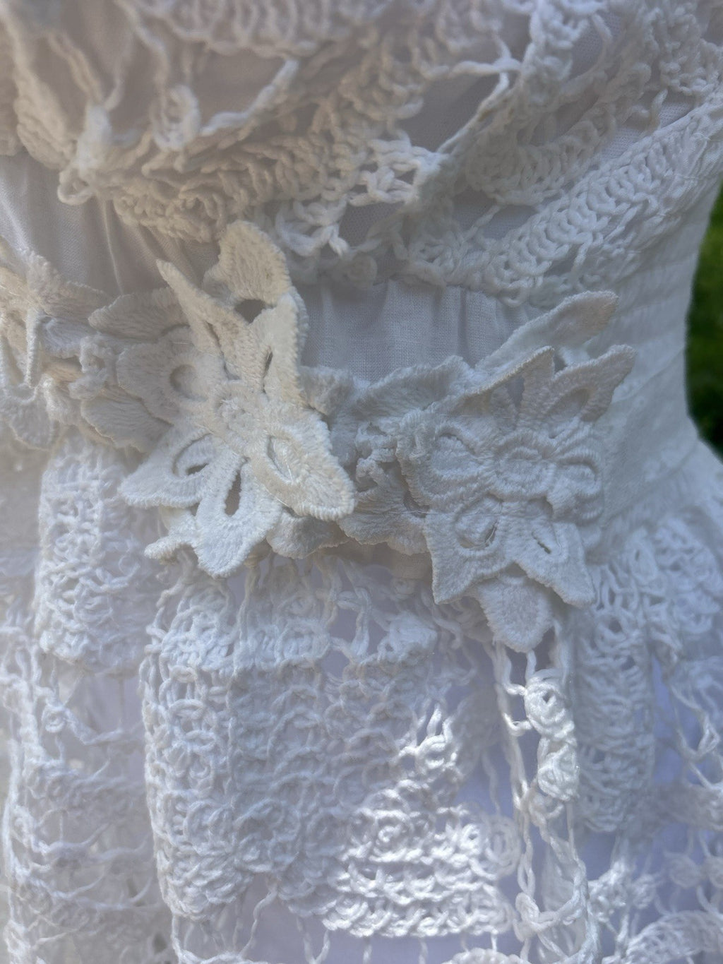 Antica Sartoria White Crochet Knitted Dress Stunning NWT O/S GORGEOUS