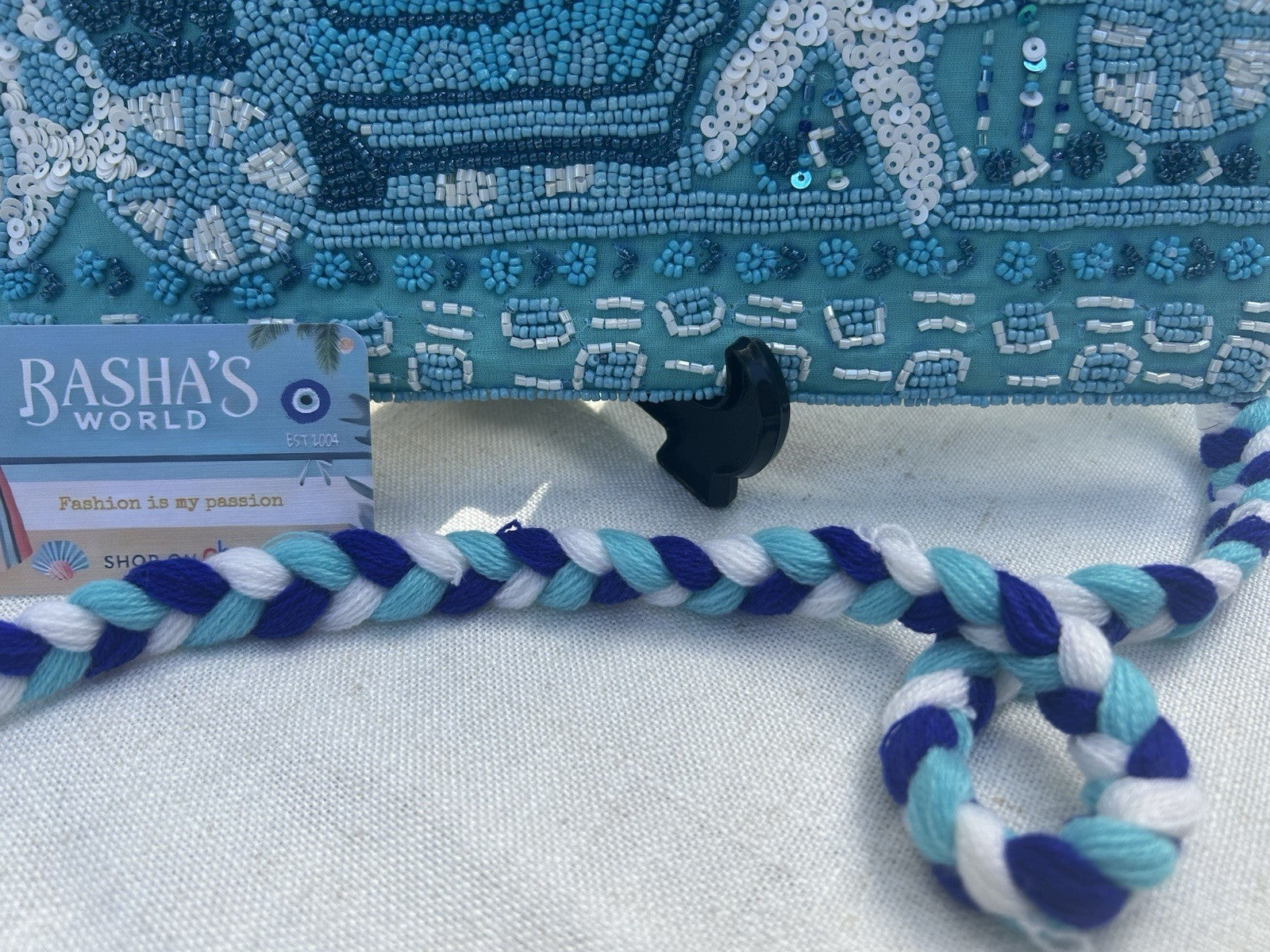 Antica Sartoria 2024 Dolce Vita Baby Blue Gorgeous Clutch Bag Nwt
