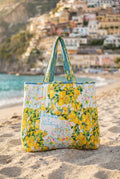Antics Sartoria 2026 Beach Tote Bag White & Lemon NWT