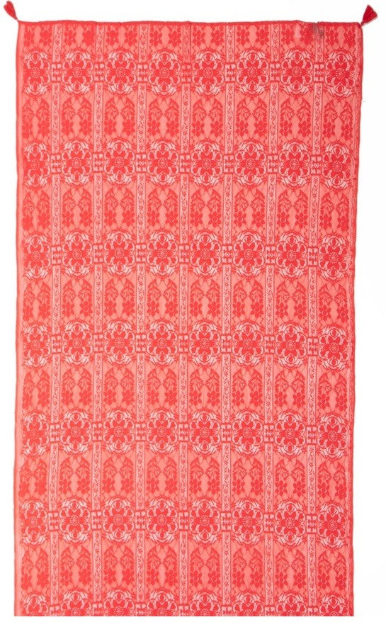 Antica Sartoria 2025 Gorgeous Lace Scarf  Sarong Red NWT