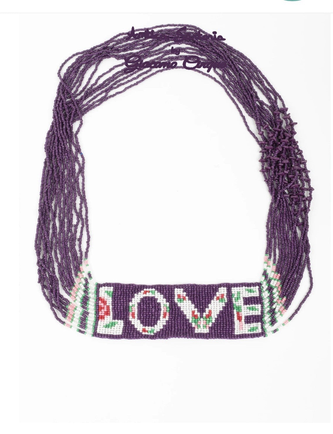 Antica Sartoria 2025 Purple 💜 LOVE Necklace