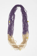 Antica Sartoria 2025 Gold Plurple Plum Beaded Necklace 💜