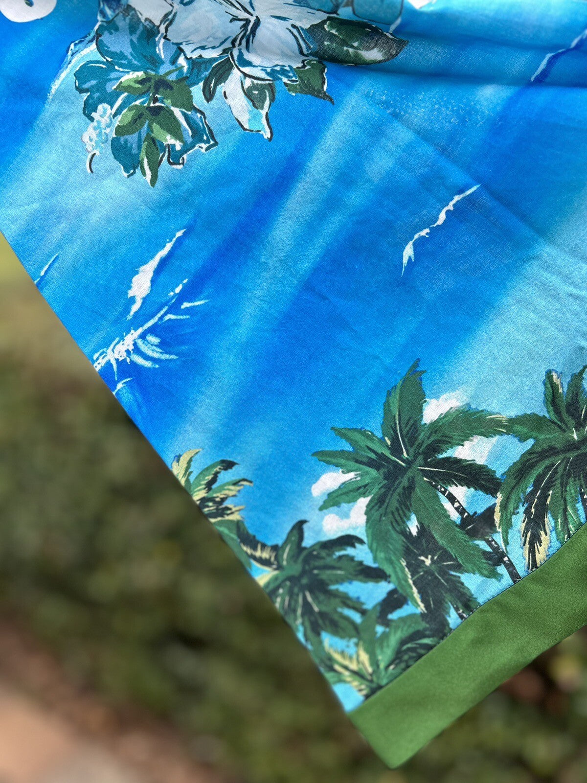GUCCI LOVE PARADE souvenir from Los Angeles ocean print A LINE DRESS Size 42