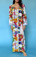 Antica Sartoria 2024 Scenes From Napoli Dress Kaftan Mumu NWT S/M