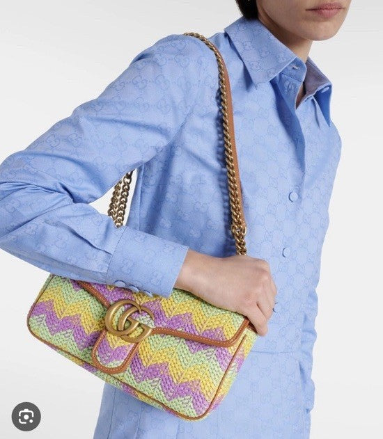 GUCCI GG marmont flap crossbody bag