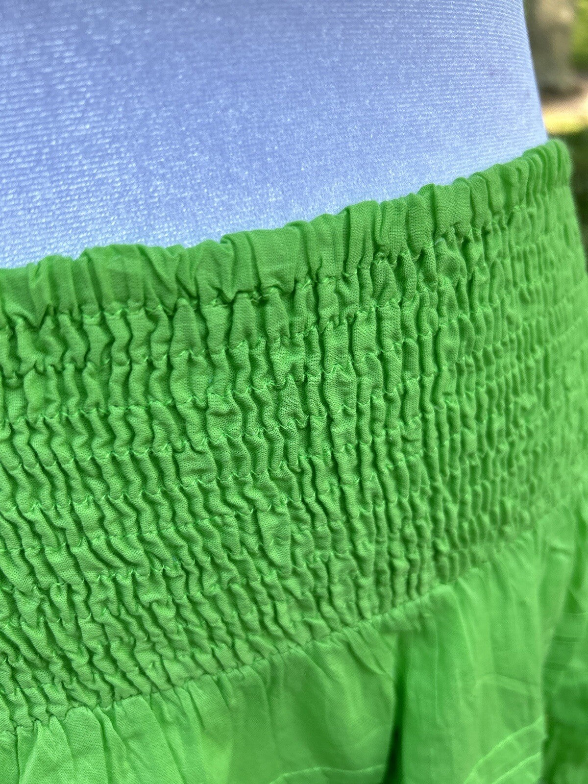 Antica Sartoria 2023 Green Skirt With Lace  And Midi Top With Pompom NWT O/S