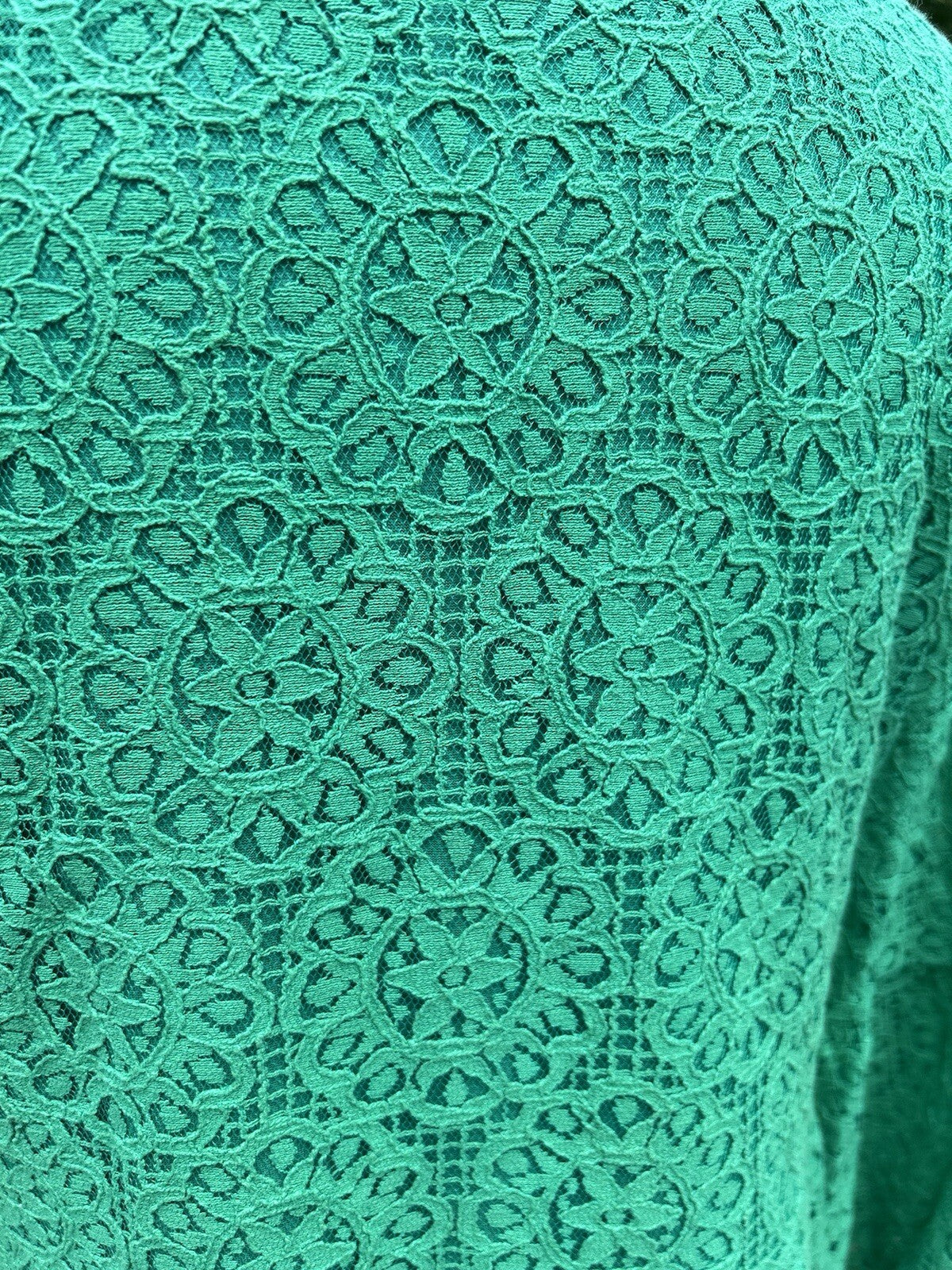 Made In Italy Dress Like Antica Sartoria Embroidered Gorgeous Green M