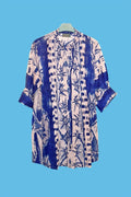 ANTICA SARTORIA 2024 MED DREAM OF NAPLES BUTTON DOWN SHORT DRESS/KAFTAN NWT