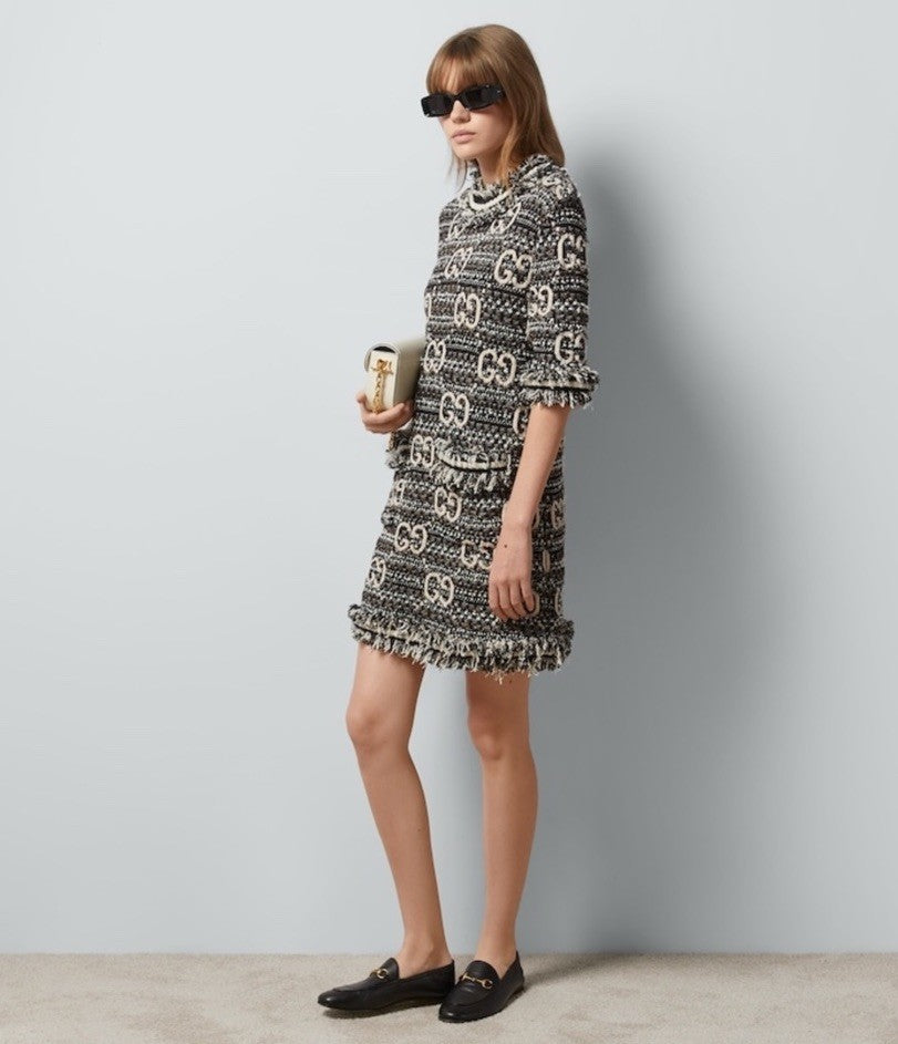 Gucci Women Boucle Mini Dress Gorgeous Large NWT