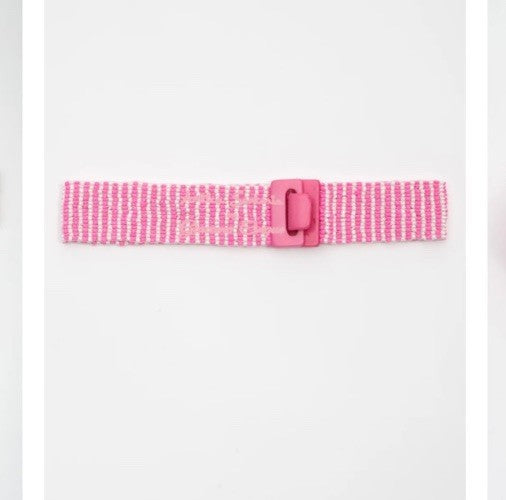Antica Sartoria Pink Expandable Belt Nwt O/S