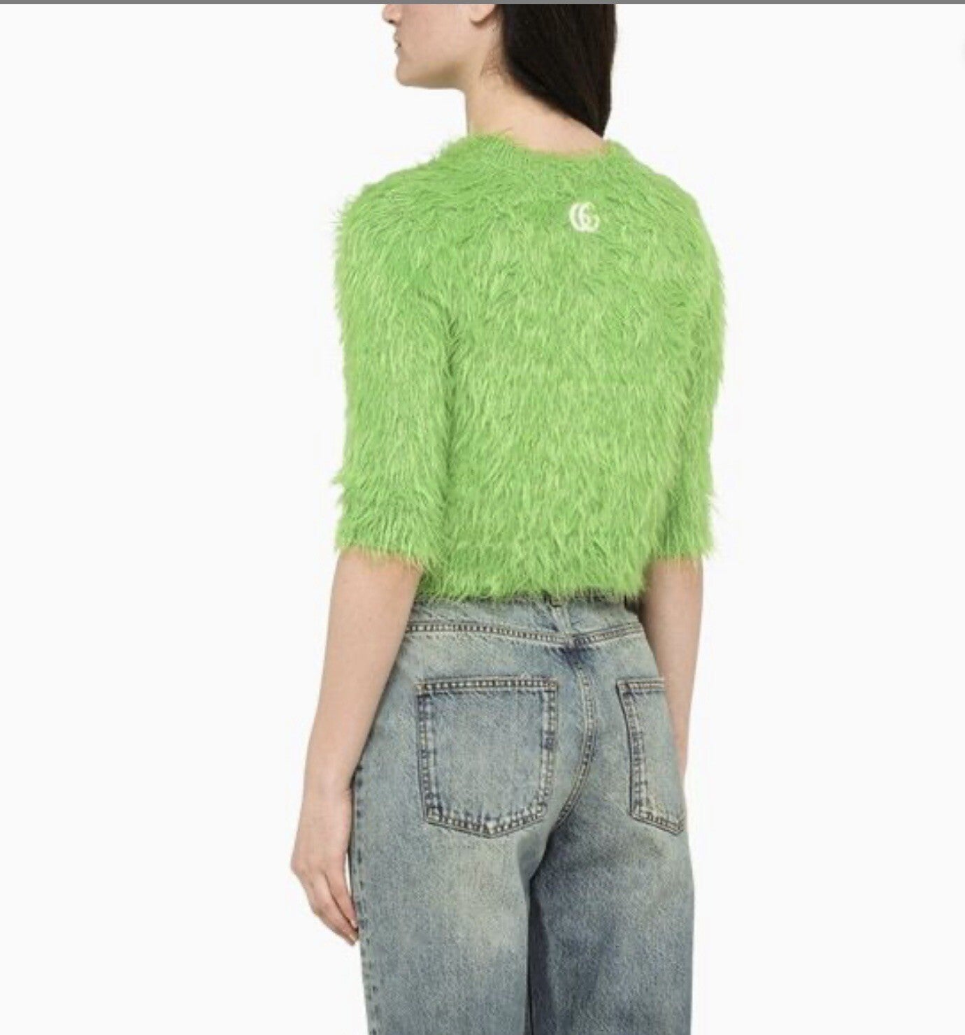 GUCCI GREEN CREWNECK SWEATER SIZE LARGE GG NWT