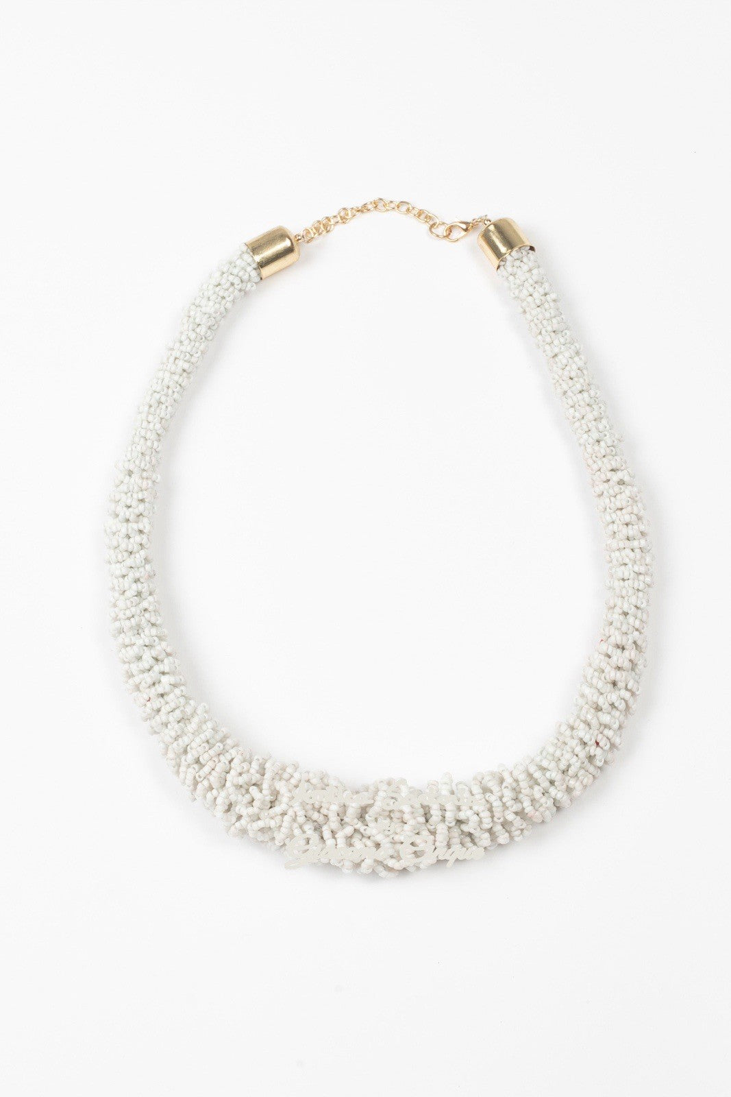 ANTICA SARTORIA 2025 White BEADED LOVELY NECKLACE NWT