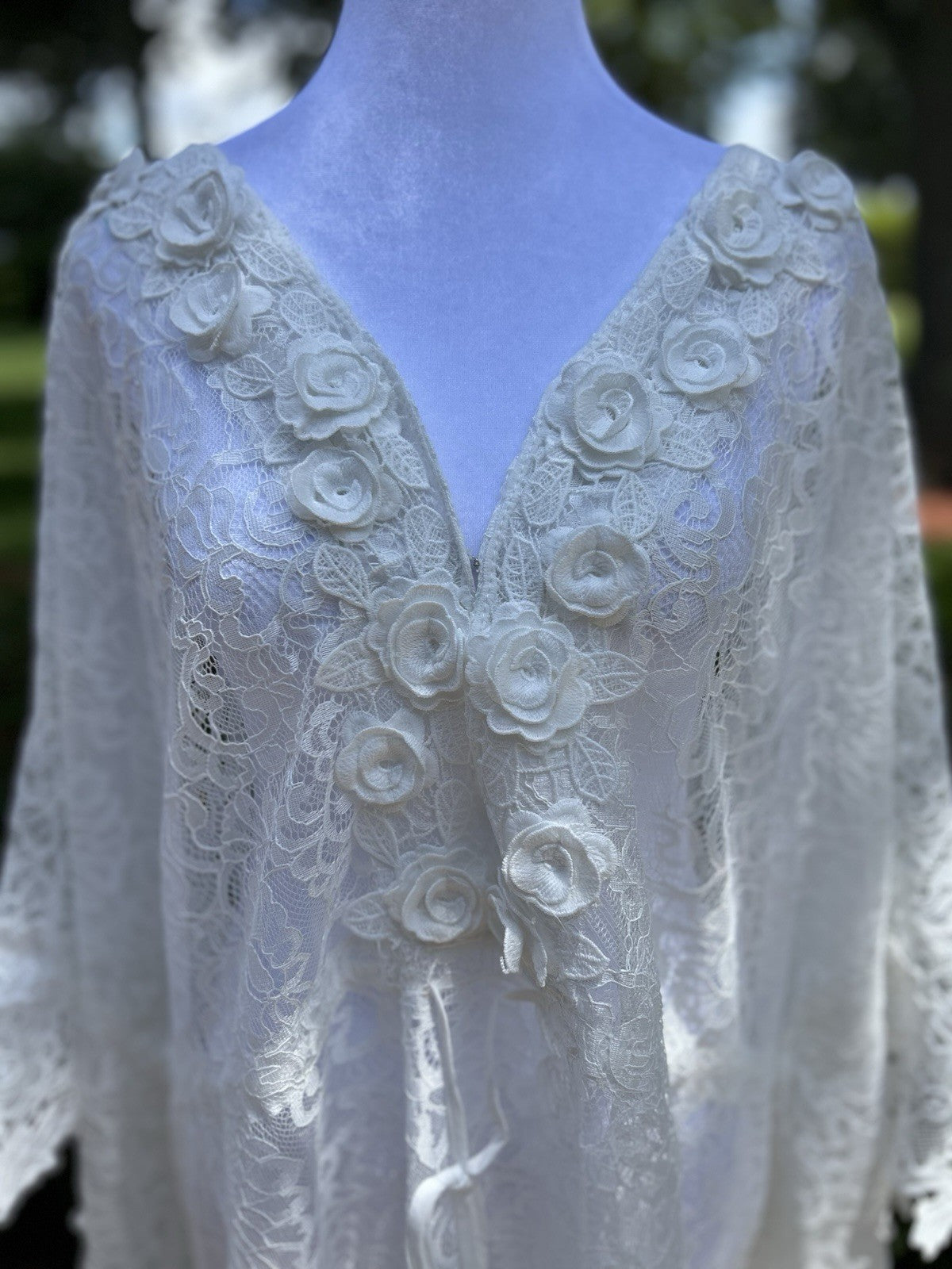 Antica Sartoria 2024 White Lace Knitted Kaftan Mumu Gorgeous NWT O/S
