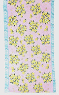 Antica Sartoria Pink With Lemon Chiffon Scarf NWT sarong 40x70