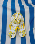 Antica Sartoria 2025 Flip Flops Size 40-41 NWT Green & Yellow Lemons 🍋